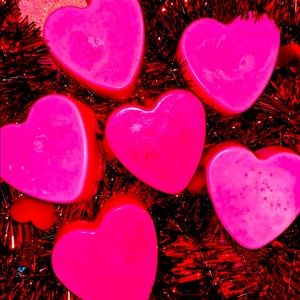 Heart bar soaps(strawberry shortcake scent)